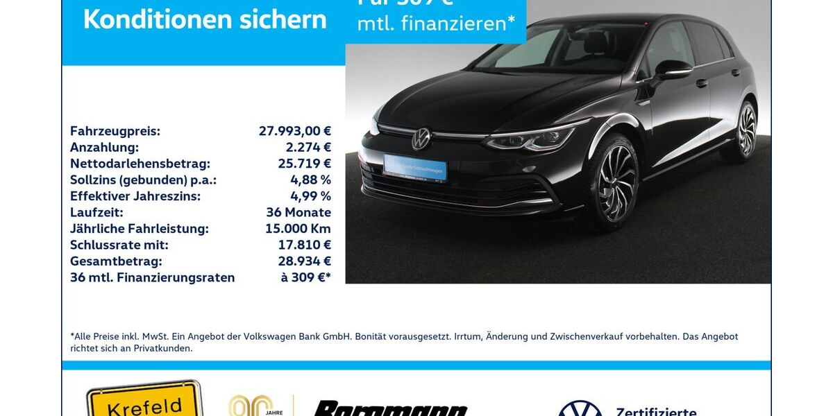 VW Golf 17.421 km 26.994 &euro; Krefeld 47803