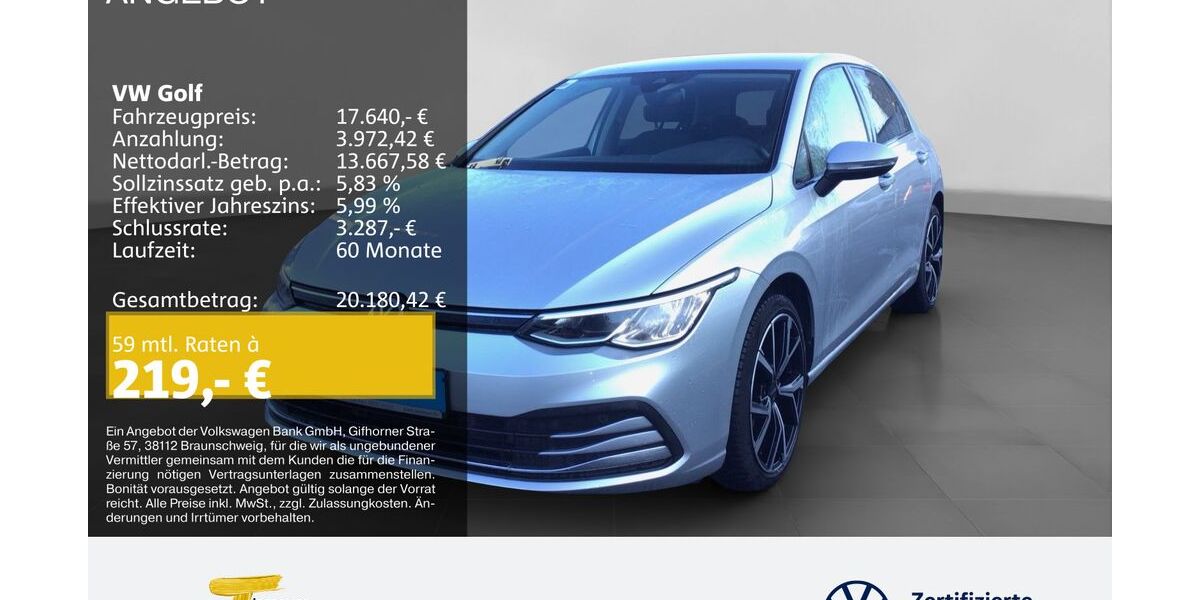 VW Golf 72.469 km 16.840 &euro; Gelsenkirchen 45894