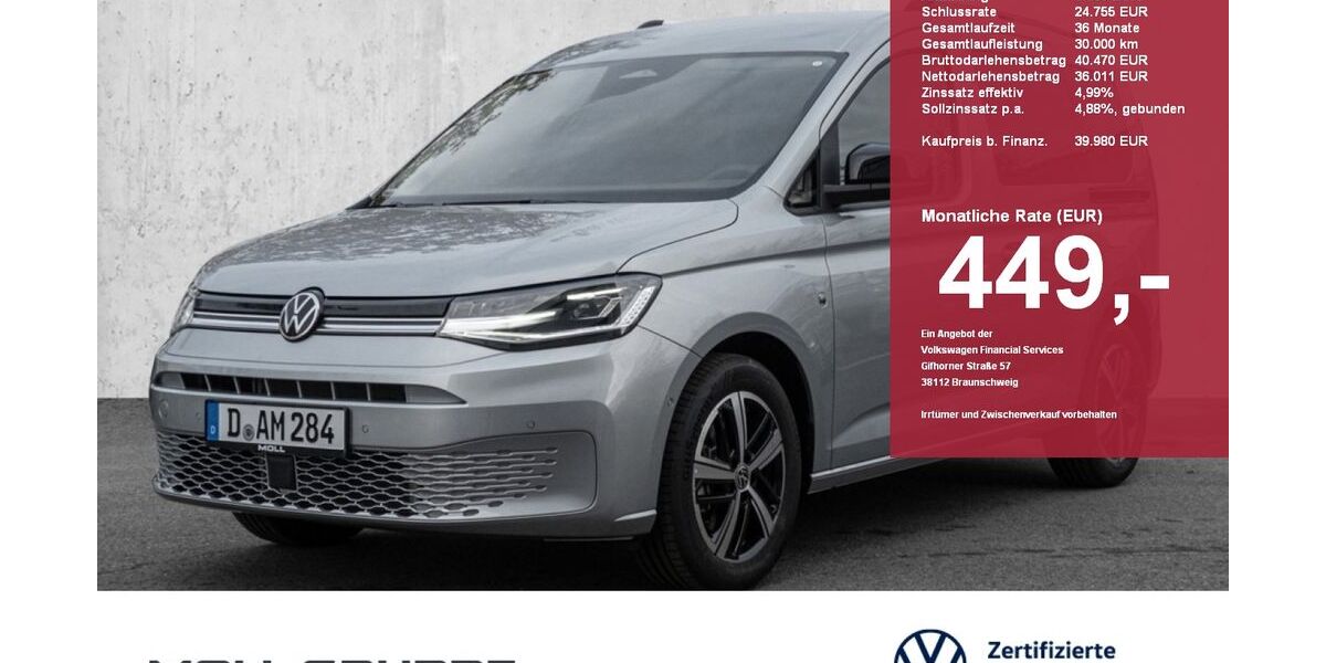 VW Caddy 8.540 km 39.980 &euro; Düsseldorf 40474