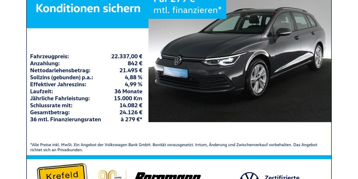 VW Golf 65.370 km 21.447 &euro; Krefeld 47803