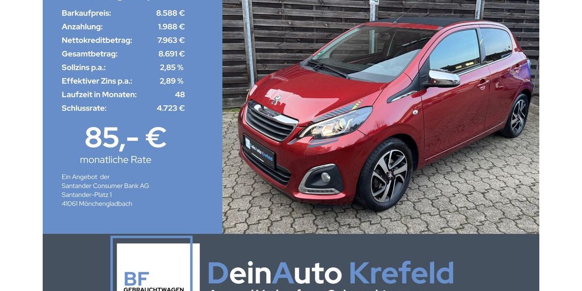 Peugeot 108 65.395 km 8.288 &euro; Krefeld 47839
