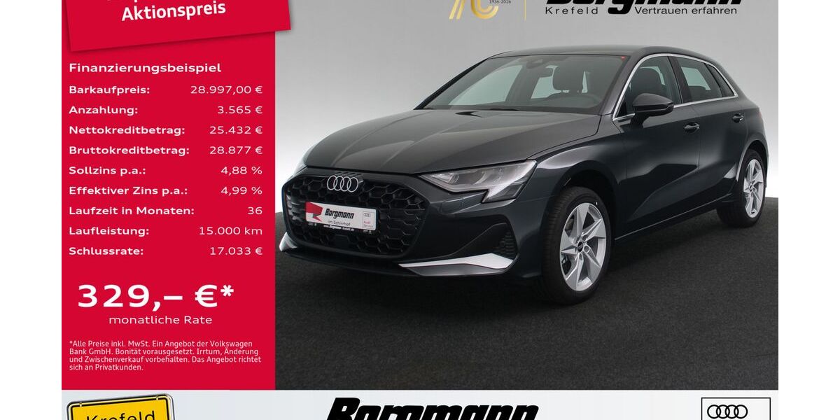 Audi A3 12.800 km 28.997 &euro; Krefeld 47803