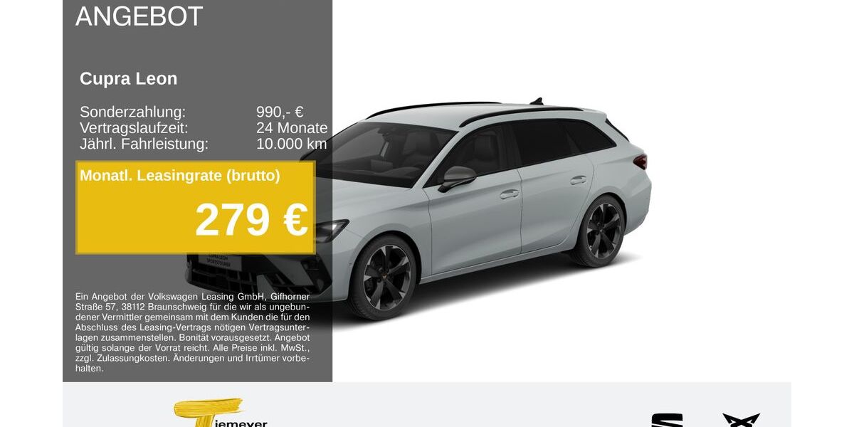 Cupra Leon 23.267 km 31.780 &euro; Duisburg 47059