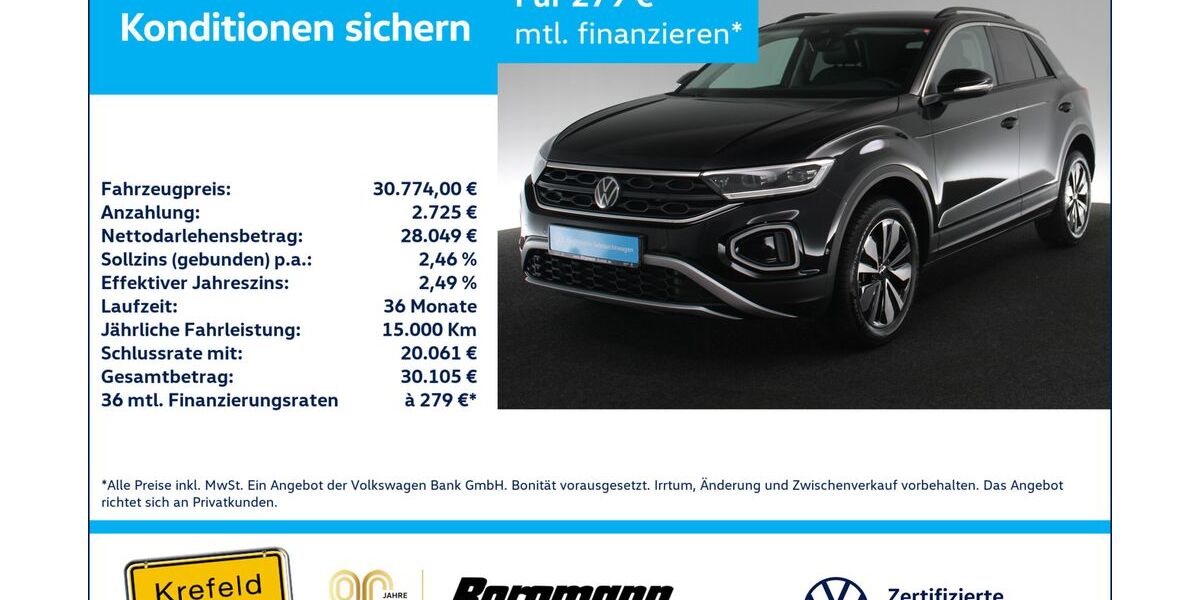 VW T-Roc 25.374 km 28.997 &euro; Krefeld 47803