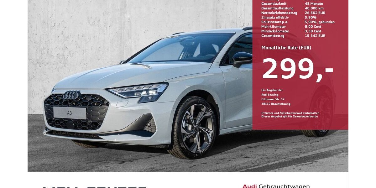 Audi A3 3.000 km 29.990 &euro; Düsseldorf 40549