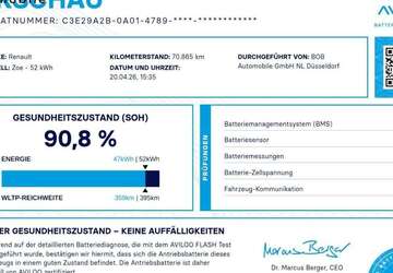 Renault ZOE 70.865 km 12.888 &euro; Düsseldorf 40233
