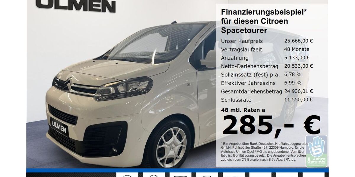 Citroen SpaceTourer 97.590 km 24.999 &euro; Düsseldorf 40231