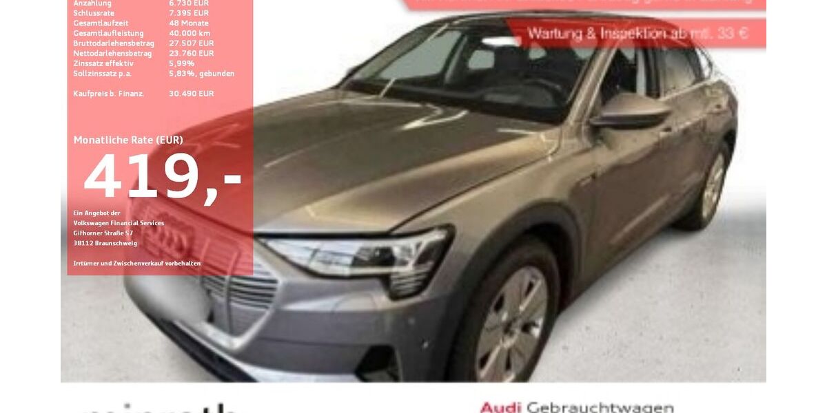 Audi e-tron 45.875 km 27.730 &euro; Moers-Hülsdonk 47441