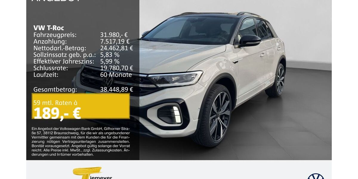 VW T-Roc 4.999 km 29.780 &euro; Duisburg 47059