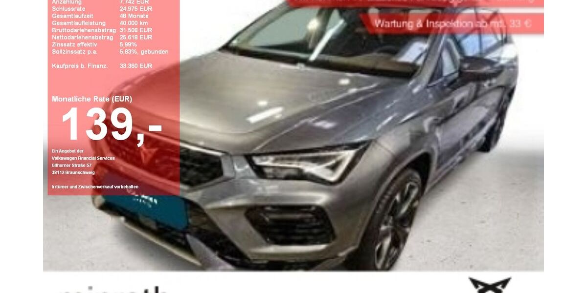 Cupra Ateca 11.940 km 32.360 &euro; Moers-Hülsdonk 47441