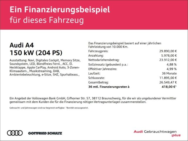 Audi A4 73.490 km 29.890 &euro; Neuss 41464