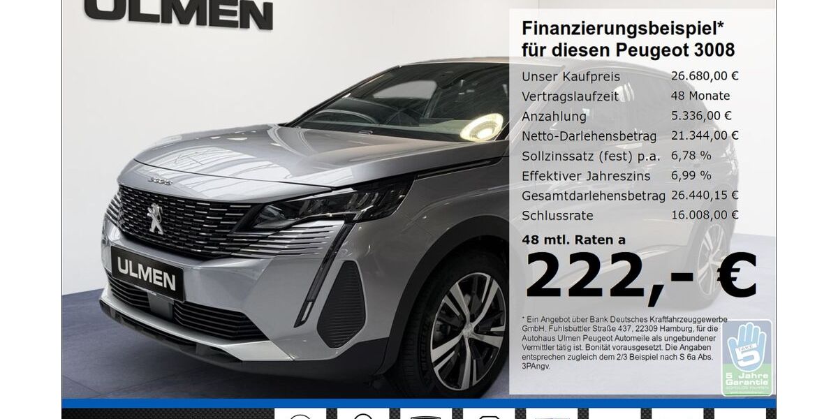 Peugeot 3008 24.364 km 26.680 &euro; Düsseldorf 40233