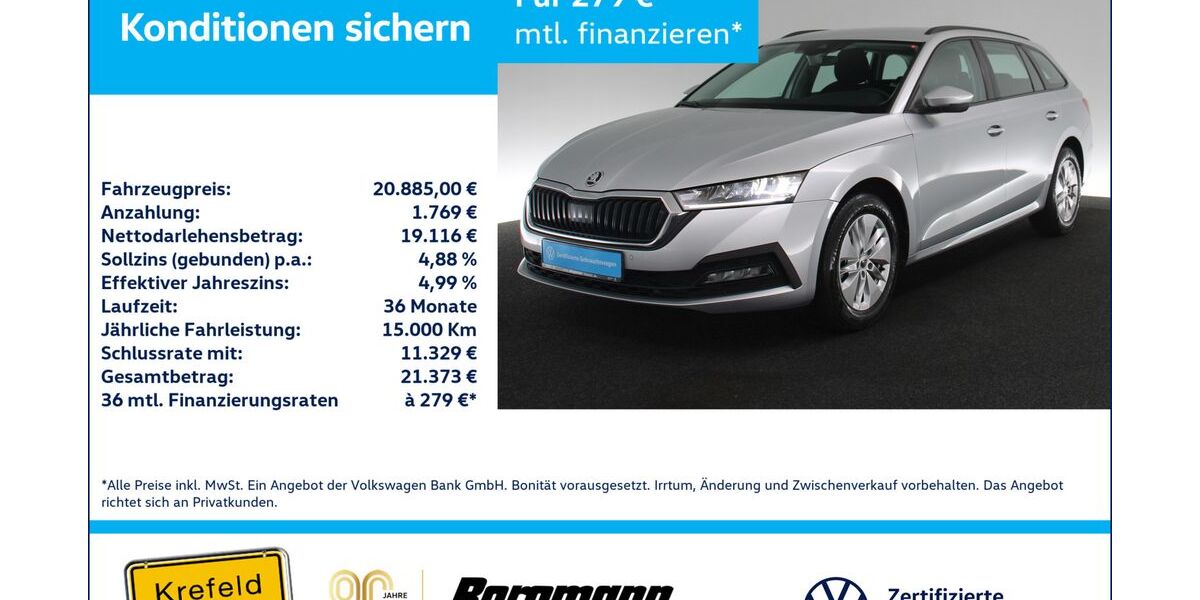 Skoda Octavia 91.000 km 19.447 &euro; Krefeld 47803