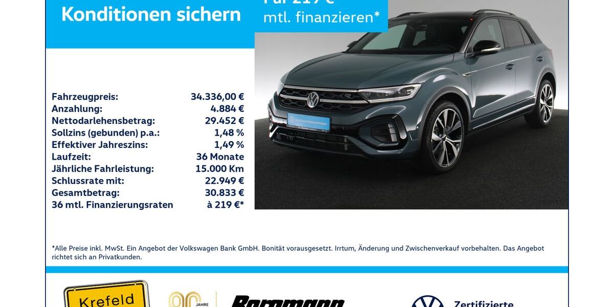 VW T-Roc 7.748 km 31.997 &euro; Krefeld 47803