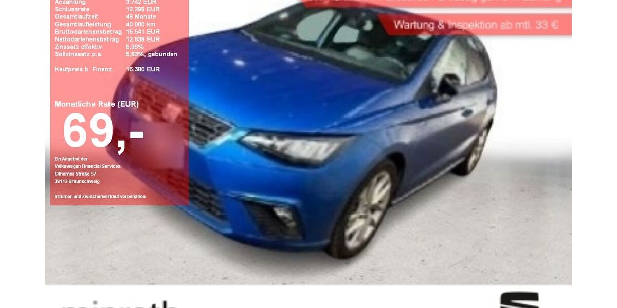 Seat Ibiza 21.811 km 14.880 &euro; Moers-Hülsdonk 47441