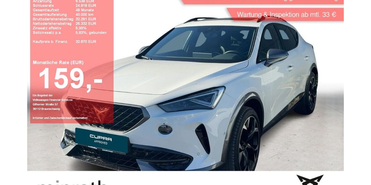 Cupra Formentor 32.390 km 31.360 &euro; Moers-Hülsdonk 47441