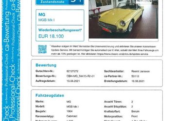 MG B 35.000 km 14.300 &euro; Langenfeld 40764