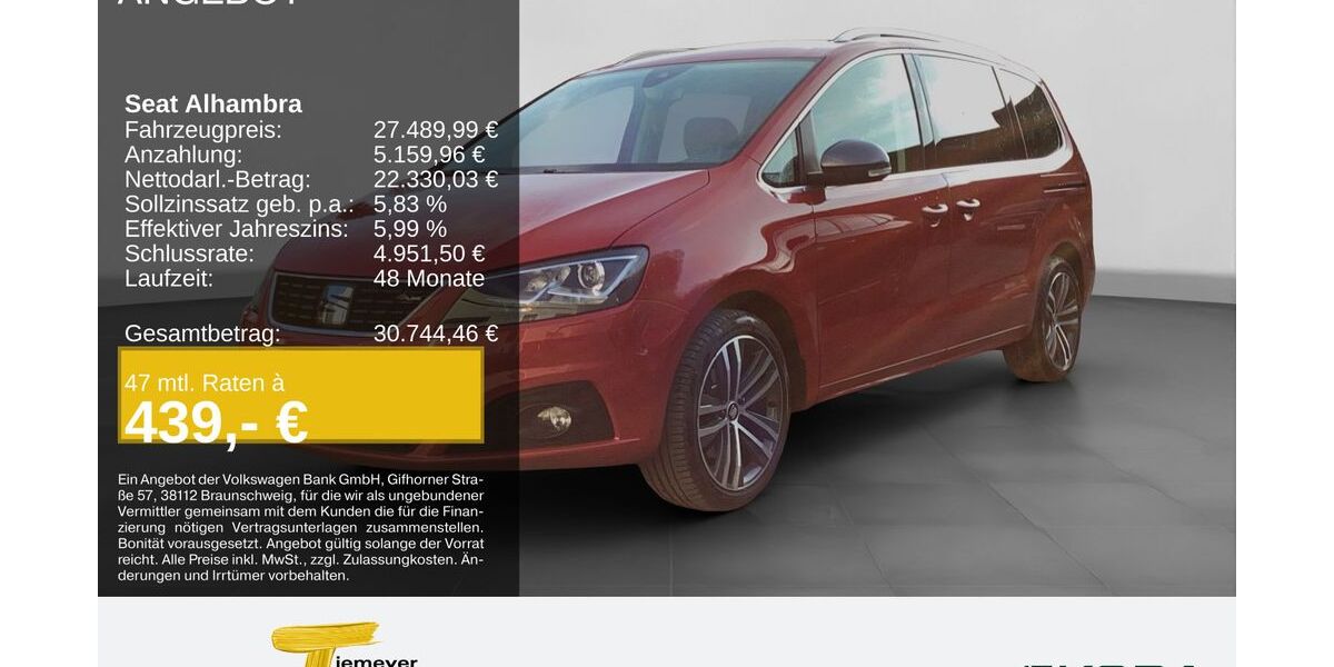Seat Alhambra 89.278 km 26.990 &euro; Remscheid 42857