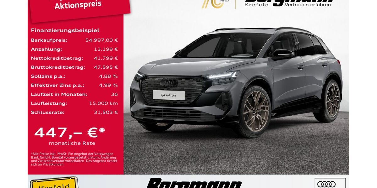 Audi Q4 16.504 km 54.997 &euro; Krefeld 47803