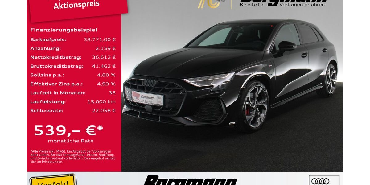 Audi A3 16.100 km 38.771 &euro; Krefeld 47803