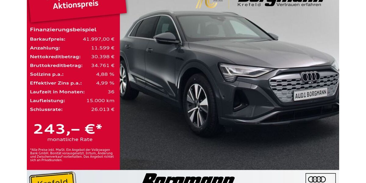 Audi Q8 e-tron 35.300 km 41.997 &euro; Krefeld 47803